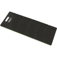 Black Sealey VS8582 folding work mat with five segments and a handle cutout.