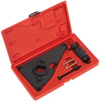Red Sealey tool case with black fuel pump sprocket remover, bolts, and adapter for Hyundai/Kia.