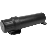 Black Sealey waterproof storage tube with cylindrical shape and secure screw cap, designed for documents and tools.