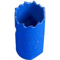 Blue Sealey WHS29 HSS hole saw blade Ø29mm with jagged cutting edge and embossed text.