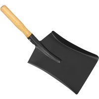 Black Sealey coal shovel with a wide metal blade and a smooth wooden handle.