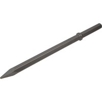 Sealey Worksafe chisel with 1 1/4" hex shank, pointed tip, and dark metallic finish.