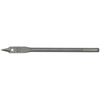 Sealey Worksafe flat wood drill bit, silver with a pointed tip and long shaft, designed for precise wood drilling.