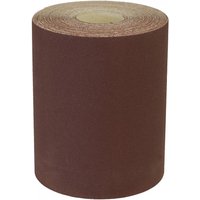 Brown Sealey sanding roll, 115mm wide, 10m long, extra-fine 180 grit, cylindrical shape with visible paper core.