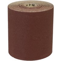 Brown Sealey sanding roll, 115mm wide, 10m long, ultra-fine 240 grit, cylindrical shape with visible inner core.