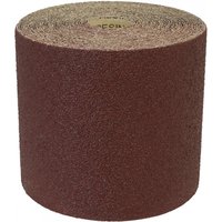 Sealey sanding roll, 115mm x 10m, very coarse 40 grit, cylindrical shape, brown abrasive surface.