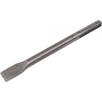 Sealey X1CH chisel, 25x300mm, SDS Max, silver steel with flat blade and grooved shank for heavy-duty applications.