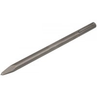 Sealey X1PT 300mm SDS Max chisel, silver steel with pointed tip and grooved shank for heavy-duty drilling tasks.