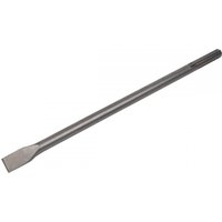 Steel Sealey X3CH chisel, 25 x 450mm, SDS Max, with flat blade and cylindrical shank.