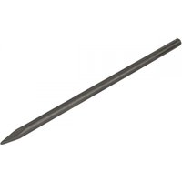 Sealey X3PT Point, 450mm SDS Max chisel, long silver steel rod with pointed tip for heavy-duty drilling tasks.