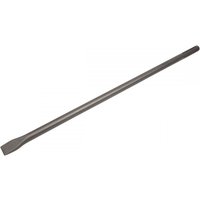 Sealey X4CH 600mm SDS Max chisel, long silver steel shaft with flat chisel tip, designed for heavy-duty use.