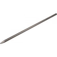 Sealey X4PT SDS Max 600mm pointed chisel, silver steel, tapered tip, cylindrical shaft.