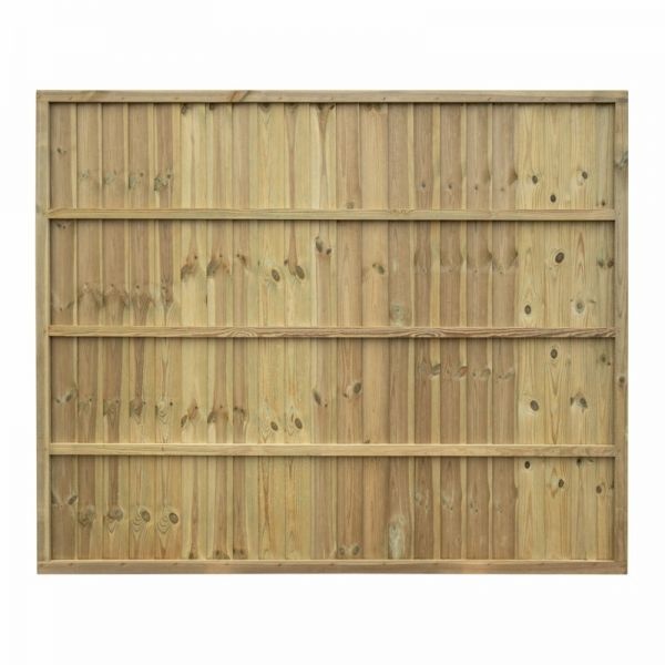 Shire Grange Superior Closeboad 5 x 6ft Green Vertical Fence Panel - image 2