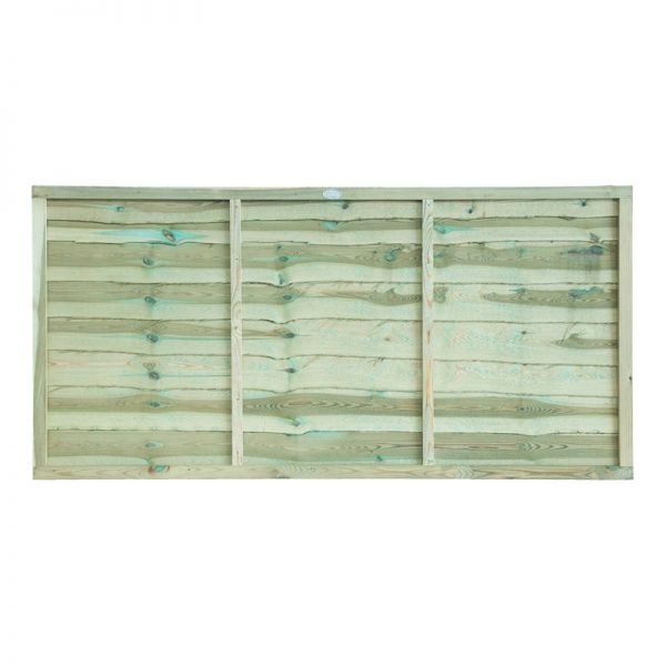 Shire Grange Superior Lap 3 x 6ft Pressure Treated Green Vertical Fence Panel - image 2