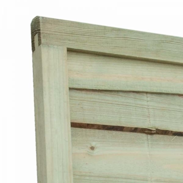 Shire Grange Superior Lap 5.4 x 6ft Pressure Treated Green Vertical Fence Panel - image 2