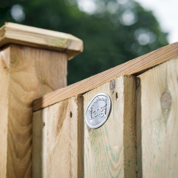 Shire Standard Featheredge 5.4 x 6ft Pressure Treated Green Vertical Fence Panel - image 2