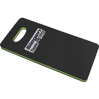 Black Siegen Mechanics EVA Kneeling Mat with green edges and a built-in handle slot.