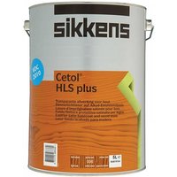 Sikkens Cetol HLS Plus woodstain can, light oak, 5 litre, with orange label and black text.