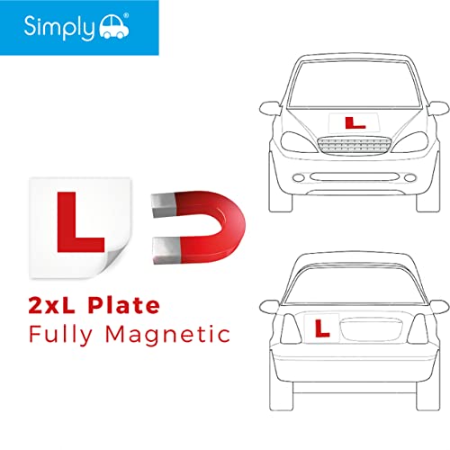 Simply Auto Fully Magnetic L Plates 2 Pack - image 2