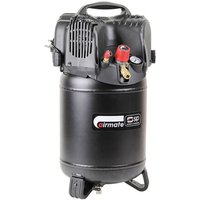 Black SIP V215/25 24L vertical compressor with handle, pressure gauges, and red control knob on top.