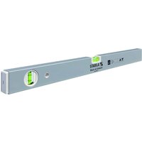 Yellow Stabila 80U Spirit Level with dual vials and black branding on the side.