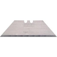 Stanley heavy duty utility blade, silver, trapezoidal shape, sharp edge, pack of 5, model 0-11-921.