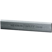 Stanley 5 Piece Set of Straight Plane Blades, silver metal with engraved branding and model number.