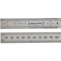Stanley 64R Engineers Steel Rustless Rule, silver with metric and imperial markings, durable and precise.