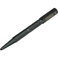 Black Stanley Centre Punch with textured grip and pointed tip.
