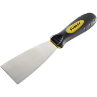Gray Stanley Dynagrip filling knife with a black and yellow ergonomic handle and stainless steel blade.