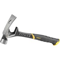 Stanley Fatmax demolition hammer with black ergonomic handle, silver head, and yellow accents.