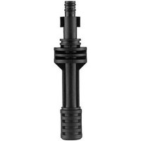 Black Stanley FATMAX V20 short nozzle wand attachment with ribbed grip and threaded connector for 18V pressure cleaner