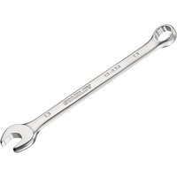 Silver Stanley Fatmax 13mm combination wrench with anti-slip grip, open-end and box-end design.