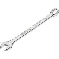 Stanley Fatmax silver anti-slip combination wrench 15mm with open and box ends, engraved size markings.