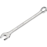 Silver Stanley Fatmax 17mm anti-slip combination wrench with open and closed ends, engraved measurements.