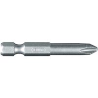 Stanley Phillips screwdriver power bit, silver, hex shank, precision tip, durable steel construction.
