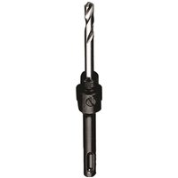 Starrett A1-1 Arbor with black SDS shank and silver drill bit, designed for 14mm-30mm hole saws.