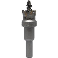 Starrett SM20 TCT holesaw, 20mm, stainless steel, with carbide-tipped teeth and cylindrical shank.