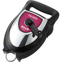 Black and silver Tajima Chalk Rite Dura III with red accent, ergonomic handle, and extra long chalk line reel.