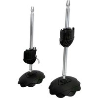 Telesteps Adjustable Safety Feet with silver telescopic rods and black rubber bases for ladder stability.