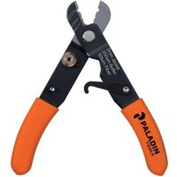Black and orange Tempo PA1162 cable stripper with ergonomic handles and precision cutting blades.