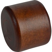 Brown cylindrical leather replacement face for Thor mallet, size 3, 44mm diameter.