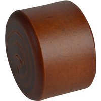 Brown cylindrical Thor 70-16R hide replacement face, size 4, 50mm diameter, smooth texture, rounded edges.