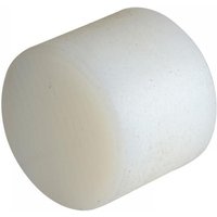 White cylindrical spare plastic face, 44mm diameter, smooth texture, for Thor hammers.