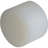 White cylindrical plastic face, 50mm diameter, smooth surface, designed for Thor hammers.