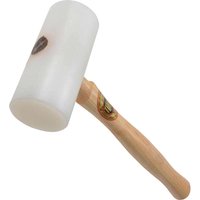 White Thor Super Plastic Mallet with cylindrical head and smooth wooden handle.