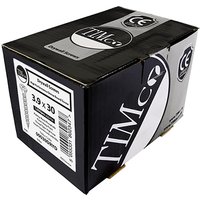 Black box of TIMCO drywall screws, 3.9 x 30mm, with high-low thread and reduced countersunk head.