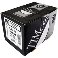 Black box of TIMCO drywall screws, fine thread, bugle head, 4.2 x 75mm, 200 count.