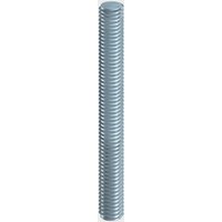 Threaded zinc bar, silver, cylindrical, M12 x 1000mm, with visible spiral threads, part of a 10-piece bundle by TIMCO.