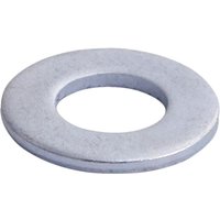 Zinc-plated M16 TIMCO washer, circular with a central hole, smooth silver finish, part of an 8-piece TIMpac set.